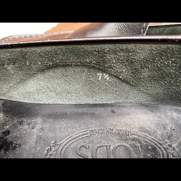 Tods Black Italian Leather Driving Loafers Moc - Picture 4 of 7